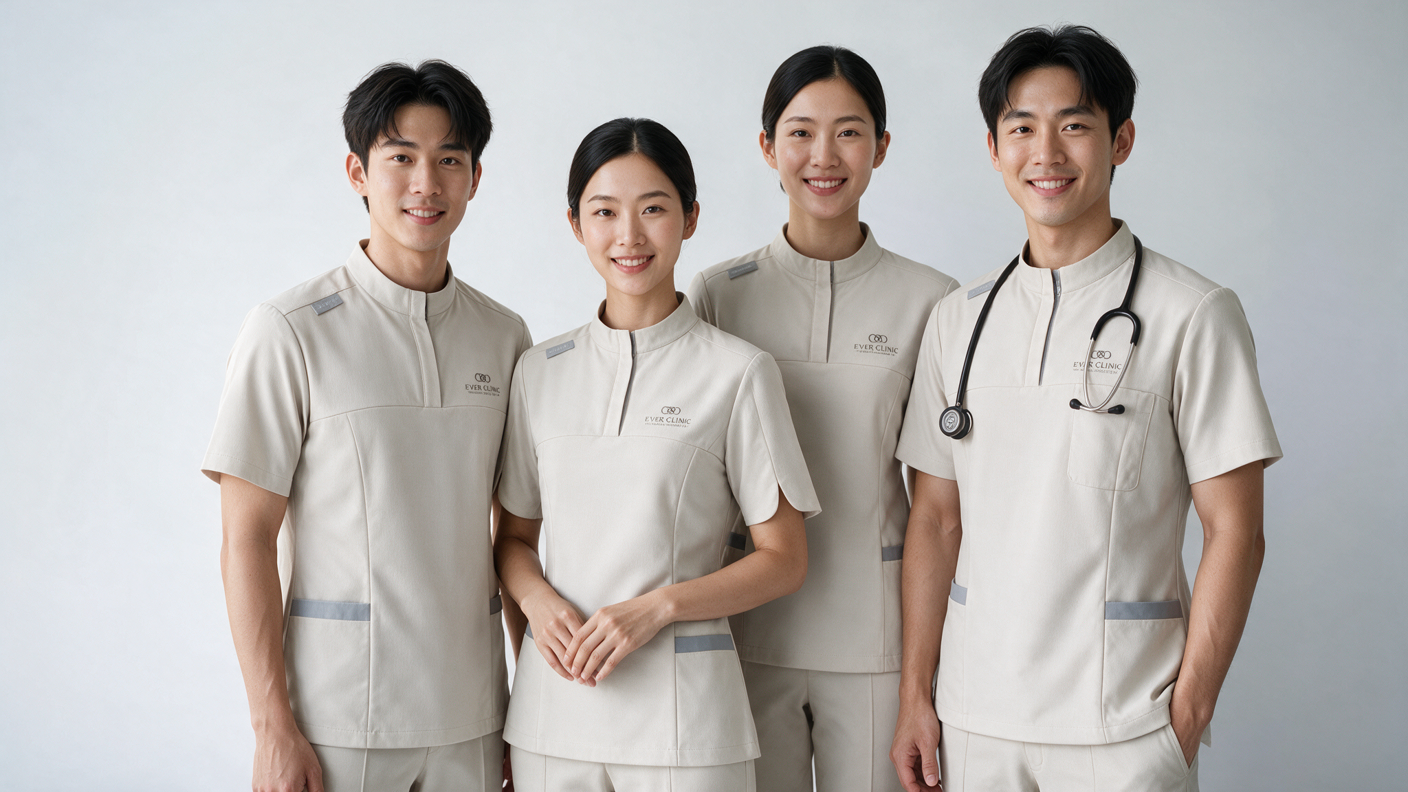 EverClinicMultidisciplinaryMedicalTeamInTailoredScrubUniforms
